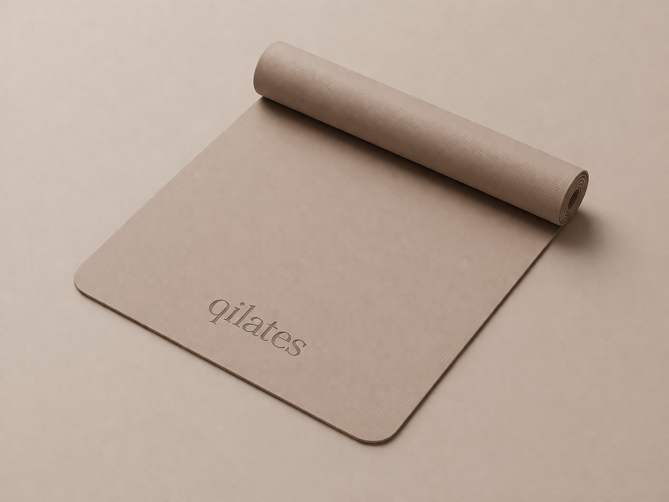 QILATES non-slip cushioned yoga mat for pilates and daily flow